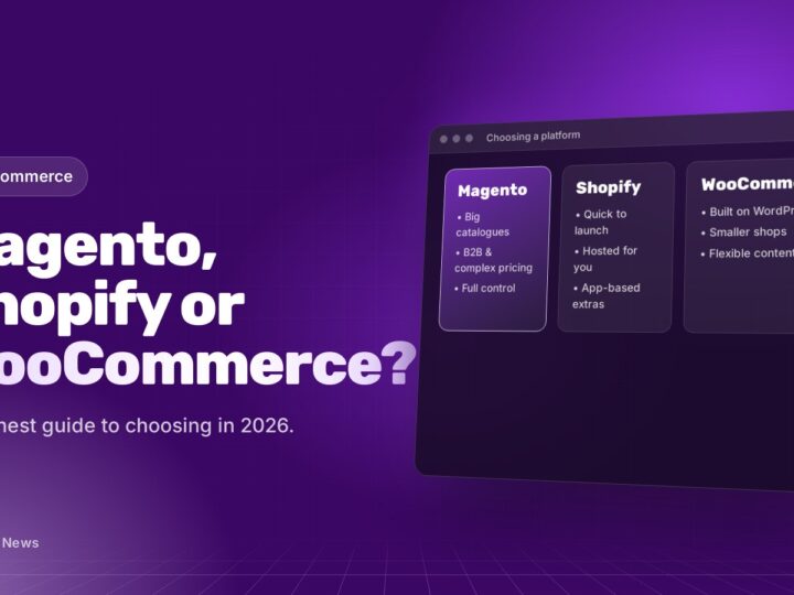 Magento, Shopify or WooCommerce?: illustration for the Purple Prince news article