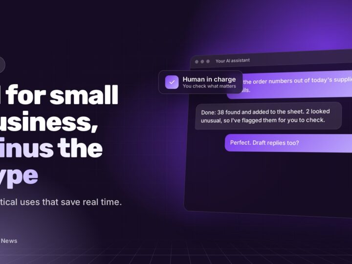 AI for small business, minus the hype: illustration for the Purple Prince news article