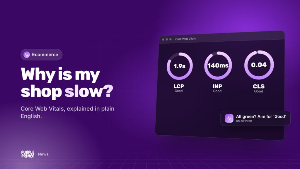 Why is my shop slow?: illustration for the Purple Prince news article