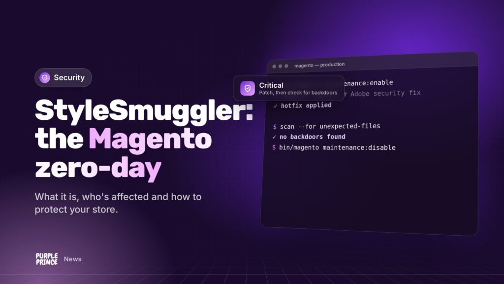 StyleSmuggler: the Magento zero-day: illustration for the Purple Prince news article
